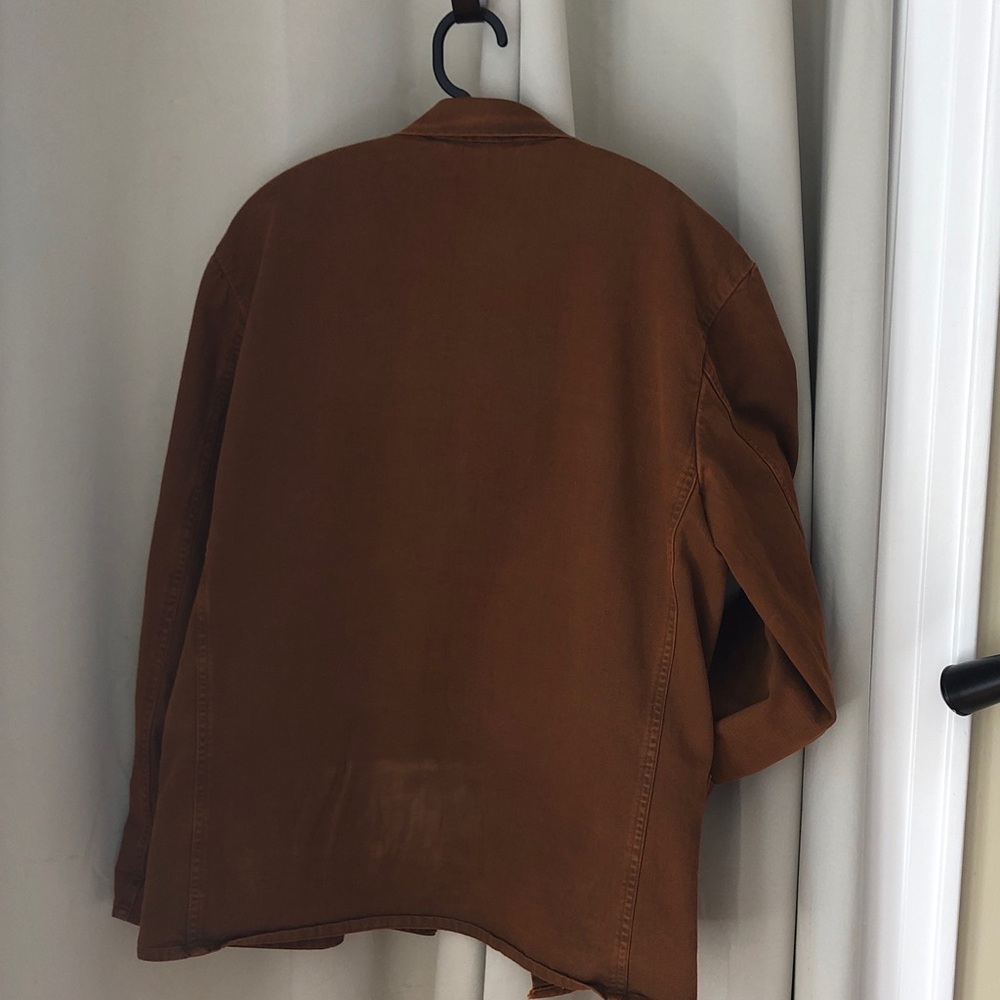 Vintage Unbranded Men's Military Brown Workwear Chore Jacket - Picture 8 of 9